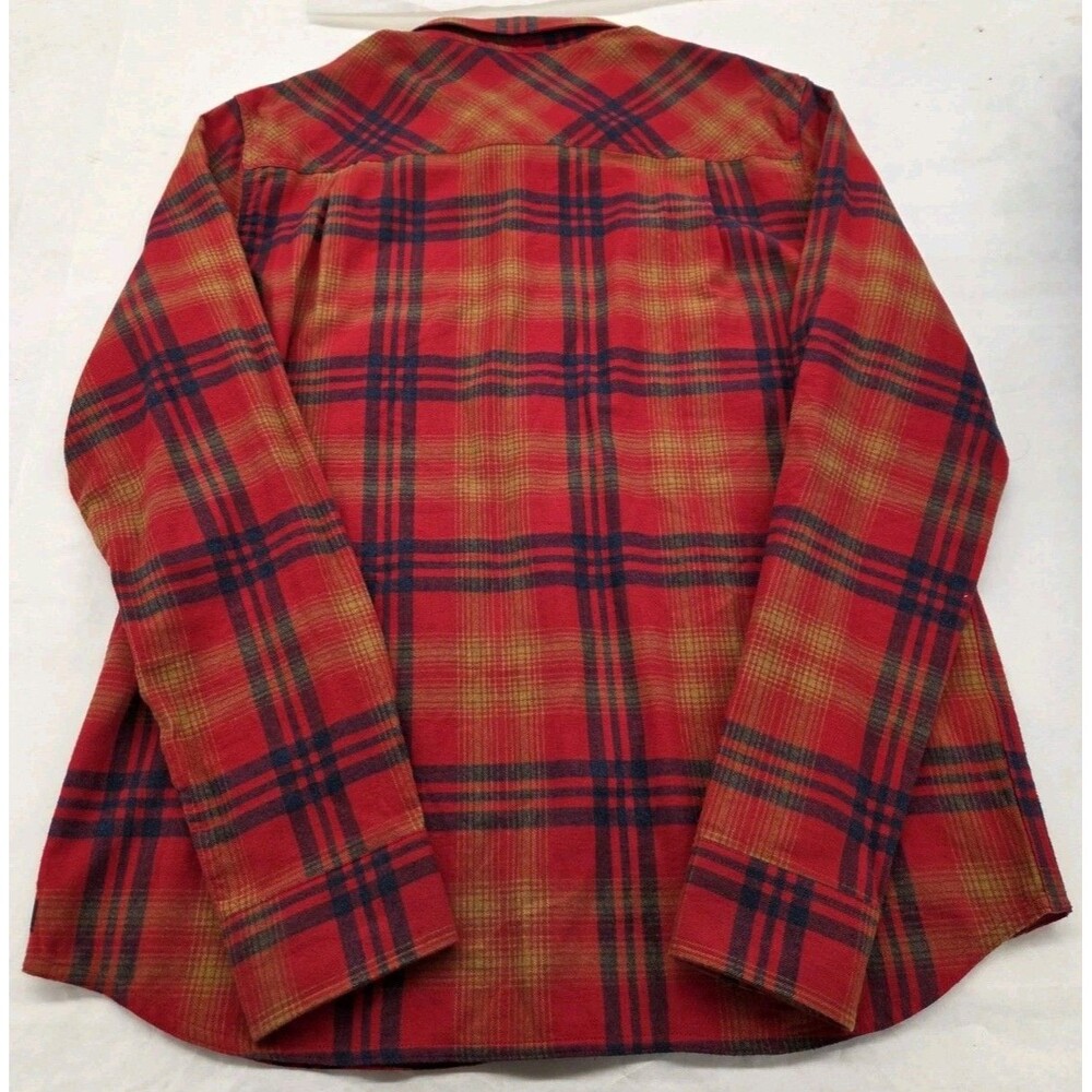 Toad & Co Flannagan LS Shirt Men’s Large Red Plaid Organic Cotton Button Up... - Picture 2 of 9
